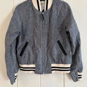 Golden Bear x J. Crew linen varsity jacket